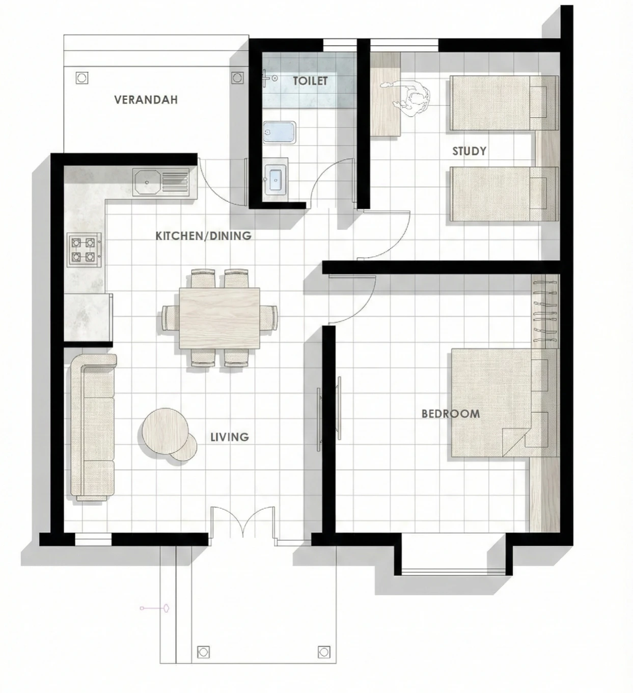 Home Type C Floor Plan