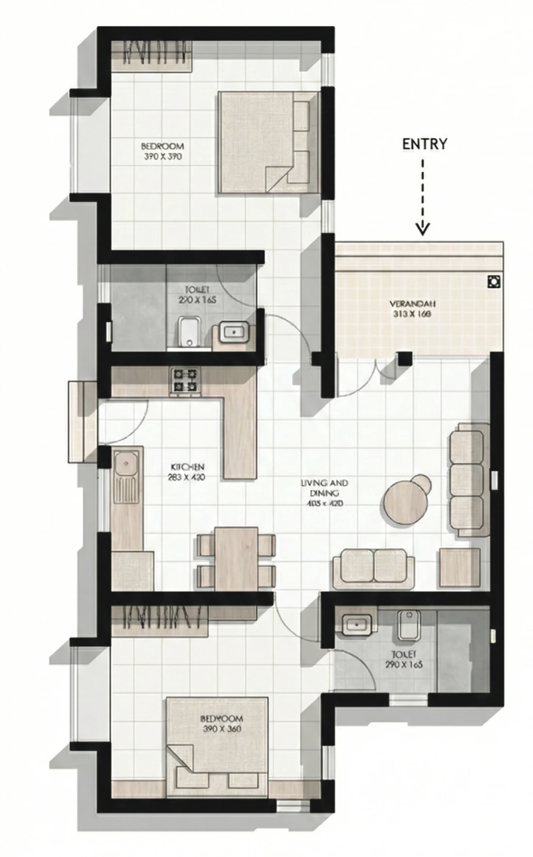 Home Type D Floor Plan